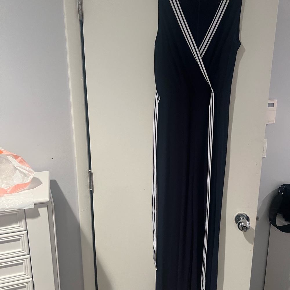 Ralph Lauren Black and White Striped Dress size 6